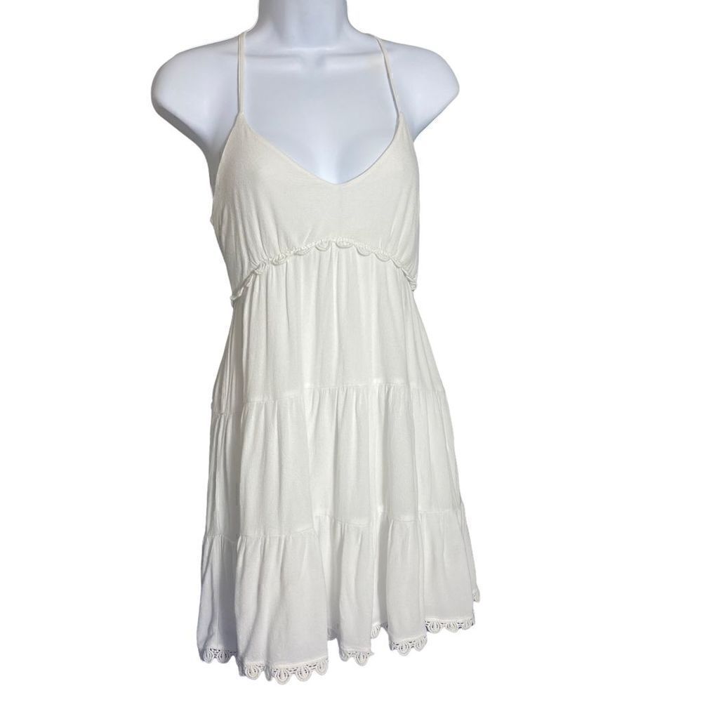 Sequin Hearts White Dress GUC Size: S
